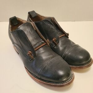 Freebird‎ By Steven "Mabel" Black Grey Distressed Leather Shoes Size 10